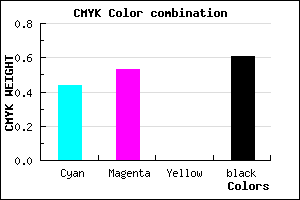#372F63 color CMYK mixer