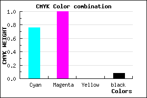 #3800EB color CMYK mixer