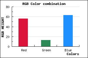 rgb background color #380D3F mixer
