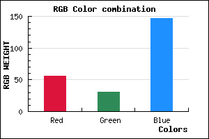 rgb background color #381F93 mixer