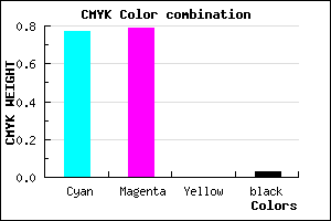 #3834F8 color CMYK mixer