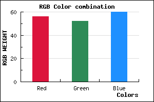 rgb background color #38343C mixer