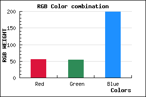 rgb background color #3836C6 mixer