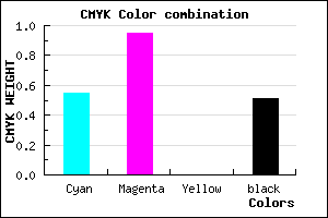 #38067C color CMYK mixer