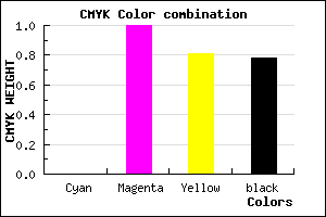 #39000B color CMYK mixer