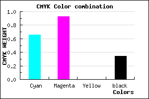 #390BA8 color CMYK mixer
