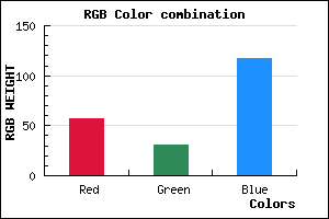 rgb background color #391F75 mixer