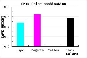 #39266E color CMYK mixer