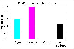 #39048B color CMYK mixer