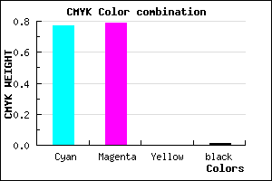 #3936FC color CMYK mixer