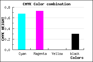 #3A31B3 color CMYK mixer