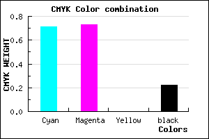 #3A36C7 color CMYK mixer