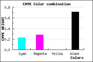 #3A364B color CMYK mixer