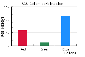 rgb background color #3B0C72 mixer