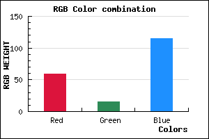 rgb background color #3B0F73 mixer