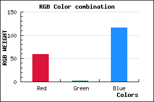 rgb background color #3B0274 mixer