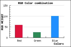 rgb background color #3B1965 mixer