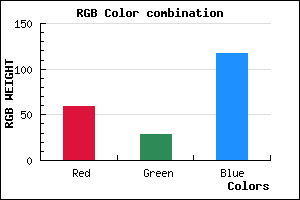 rgb background color #3B1D75 mixer