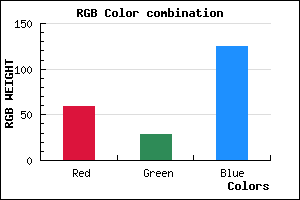 rgb background color #3B1D7D mixer