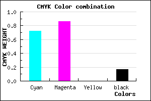 #3B1DD3 color CMYK mixer