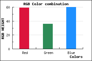rgb background color #3B243C mixer