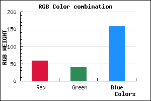 rgb background color #3B289D mixer