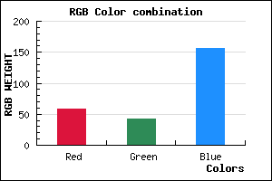 rgb background color #3B2A9C mixer
