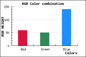 rgb background color #3B328C mixer