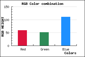 rgb background color #3B336F mixer