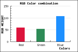 rgb background color #3B366B mixer