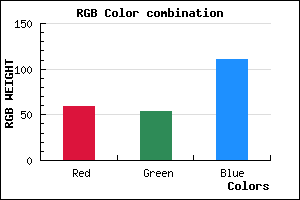 rgb background color #3B366F mixer
