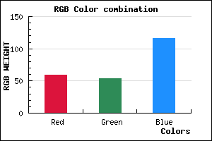 rgb background color #3B3674 mixer
