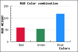 rgb background color #3B3675 mixer