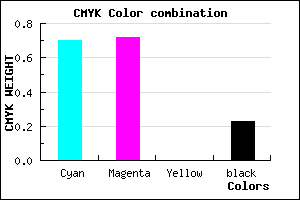 #3B36C4 color CMYK mixer