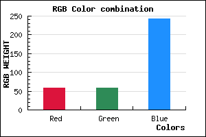 rgb background color #3B3AF2 mixer
