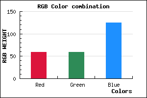 rgb background color #3B3B7D mixer