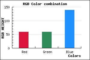 rgb background color #3B3B8B mixer