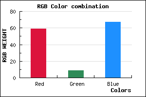 rgb background color #3B0943 mixer