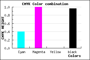 #06000A color CMYK mixer