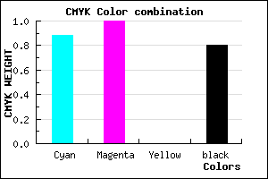 #060032 color CMYK mixer