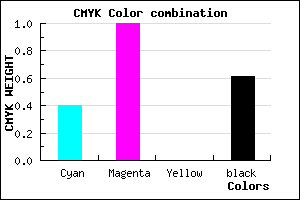 #3C0064 color CMYK mixer