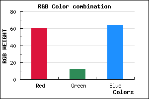 rgb background color #3C0C40 mixer