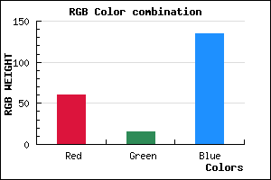 rgb background color #3C0F87 mixer
