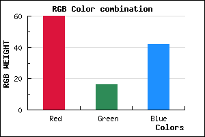 rgb background color #3C102A mixer