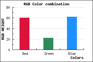 rgb background color #3C163E mixer