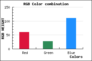 rgb background color #3C1B6F mixer