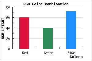 rgb background color #3C2848 mixer