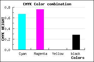 #3C2CB8 color CMYK mixer