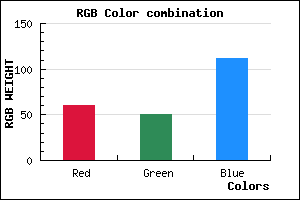 rgb background color #3C3270 mixer