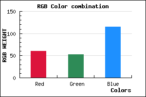 rgb background color #3C3573 mixer